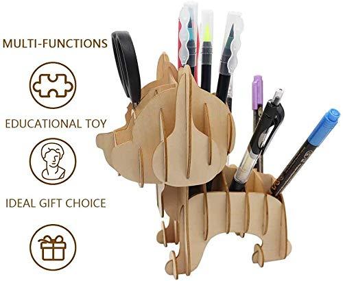 beautiful hand crafted wood pen holder