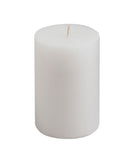 American-Elm 3 pcs Unscented 2x3 Inch White Round Pillar Candle, Hand Poured Premium Wax Candles for Home Decor