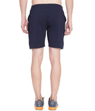 American-Elm Blue Polyester/ Dry Fit Sporty Active Shorts, Gym Wear for Men (Navy Blue)