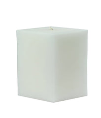 American-Elm 3 pcs Unscented 2x2x2 Inch White Square Pillar Candle, Hand Poured Premium Wax Candles for Home Decor
