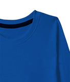 American-Elm Royal Blue Full Sleeve Cotton Round Neck Tshirt for Boys | Plain Cotton Tshirt for Boys
