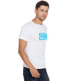 white printed t shirt for men pubg