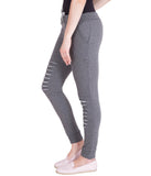 American-Elm Dark Grey Lower for Women's Stylish Designer Slim Fit Track Pants For Daily Usage