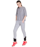 American-Elm Light Grey Cotton Lowers for Women Stylish Slim Fit Regular Use Trackpant/ Jogger for Women