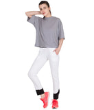 American-Elm Lower/ Jogger For Women Stylish White Solid Slim Fit Stylish Cotton Trackpant