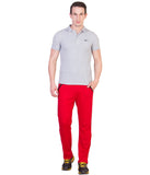 American-Elm Men's Cotton Slim Fit Joggers| Red Cotton Casual Stylish Track Pant
