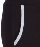 American-Elm Women's Cotton Track Lower, Black Slim Fit Stylish Yoga Pant/ Jogger