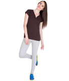 American-Elm Women's Light Grey Slim Fit Stylish Track Pant/ Yoga Pant