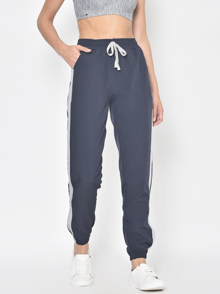 Trackpants: Browse Women Red::Black Cotton Trackpants on Cliths