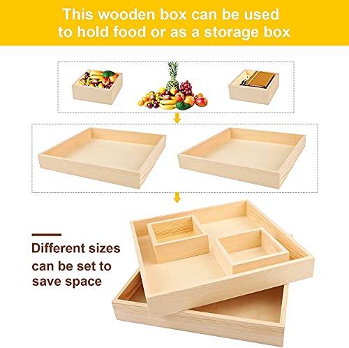 Modern Rectangular Wooden Trays