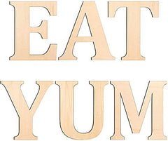 Wooden letters cutouts