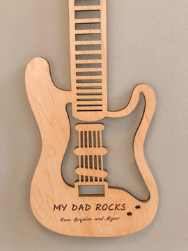 Haoser Wooden Guitar for Wall Decoration - Laser Cut - Guitar Decor - Miniature Guitar - Wall Hangings
