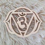 Wood Carved 7 Chakra Symbols 
