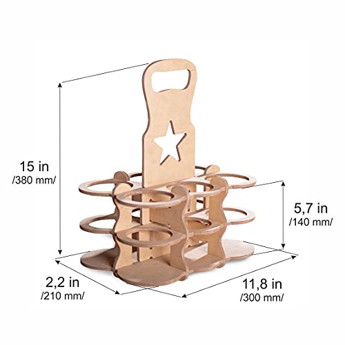 Homez Wooden bar Wall Shelf Wine holder