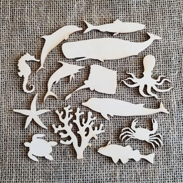  Sea Creatures Cutouts