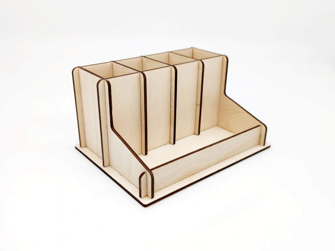  wooden cutout organizer