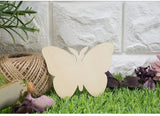 Haoser Wooden Butterfly Coutout Set for Crafts, Unfinished Butterflies versatile wooden set (3.7 x 2.7 in, 24 Pcs)