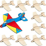 Unfinished Wood Airplane Toys , Wooden Blank AirPlane Body for Art and Craft